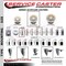 Service Caster 4 Nylon Wheel Swivel 7/16'' Grip Ring Stem Caster Brake SCC-GR20S414-NYS-PLB-716138 - alternate 4
